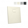 Piatto doccia quadrato 80x80 filo pavimento resina bagno moderno Stone 