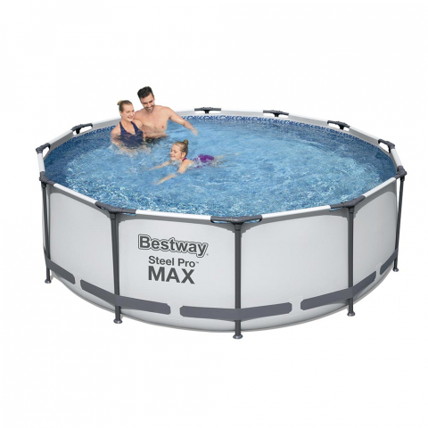 Bestway 56418 Steel Pro Max runder oberirdischer Pool 366x100cm