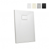 Piatto box doccia in resina filo pavimento rettangolare 90x70 Stone 