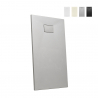 Receveur de douche à l'italienne rectangulaire en résine 120x70 Stone 
