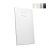 Piatto doccia filo pavimento rettangolare in resina 120x90 Stone 