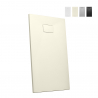 Piatto doccia in resina filo pavimento rettangolare 140x90 design moderno Stone Stock