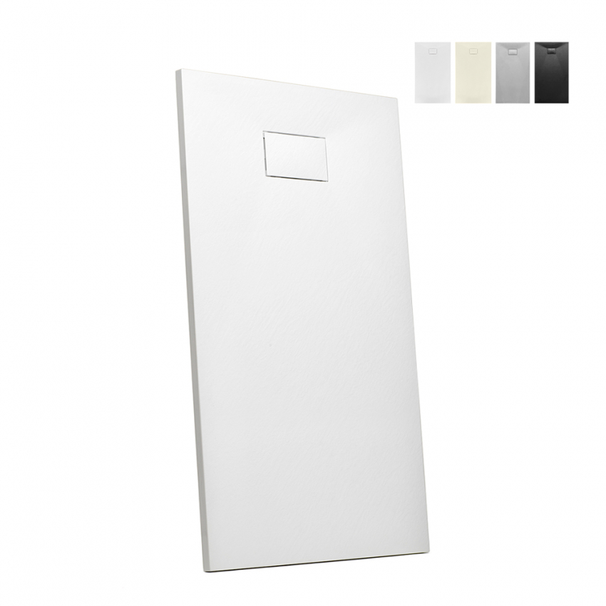 Piatto doccia filo pavimento resina rettangolare 160x90 Stone Piatto doccia filo pavimento resina rettangolare 160x90 Stone
