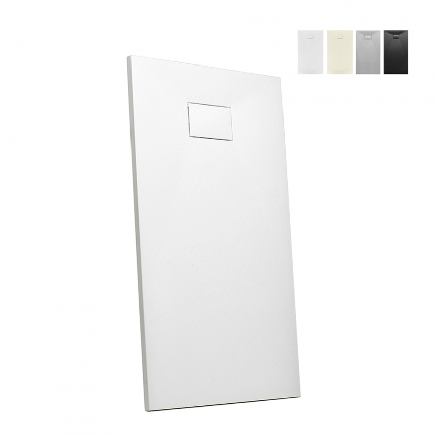 Piatto doccia filo pavimento resina rettangolare 150x70 Stone Promozione Piatto doccia filo pavimento resina rettangolare 150x70 Stone Promozione