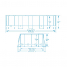 Piscine Hors-sol Power Steel Ovale 610x366x122 Bestway 56719 Achat