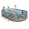Piscine Hors-sol Power Steel Ovale 610x366x122 Bestway 56719 Promotion