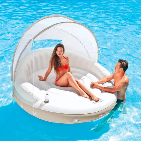 Matelas Lounge gonflable fauteuil sur l'eau piscine et mer Intex 58292 Promotion