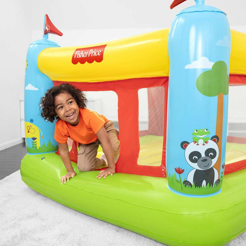 Bestway 93553 saltarello gonfiabile per bambini casa e giardino  Fisher-Price Bouncestatic