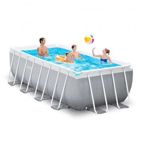 Intex 26790 Prisma Frame Premium oberirdischer Pool rechteckig 400x200x122cm