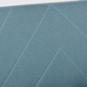 Divano letto 3 posti clic clac in tessuto reclinabile design nordico Perla Sconti