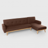 Divano letto angolare clic clac 3 posti penisola reclinabile scandinavo Palmas Prezzo