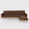 Divano letto angolare clic clac 3 posti penisola reclinabile scandinavo Palmas Costo