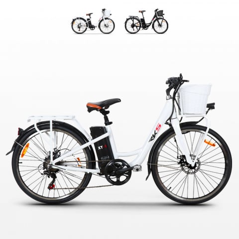 Elektrofahrrad E-Bike für Frau mit Korb 250w Rks Xt1 Shimano