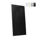 Piatto doccia filo pavimento resina rettangolare 160x70 design moderno Stone 