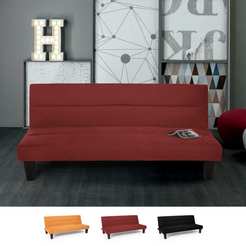 Ametista Rainbow 2-Sitzer Schlafsofa aus Samt und Mikrofaser in modernem Design Modell Ametista Rainbow 2-Sitzer Schlafsofa aus Samt und Mikrofaser in modernem Design Modell