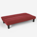 Canapé convertible 2 places Clic Clac en microfibre effet velours Ametista Rainbow Achat