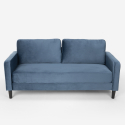 Modernes Design 3-Sitzer Sofa für Wohnzimmer in Portland Stoff Angebot