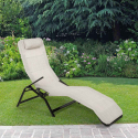 Klappbare Strandliege Liegestuhl Sonnenliege für Strand und Garten Pasha Luxury Verkauf