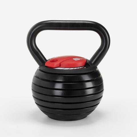 Kettlebell einstellbares Gewicht für Fitness 18 kg Elettra