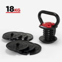 Kettlebell peso regolabile per palestra e fitness 18 kg Elettra Saldi