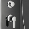 Pannello colonna doccia in acciaio con miscelatore cascata idromassaggio display LED Abano Catalogo