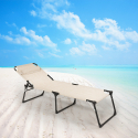 Transat de plage pliant bain de soleil en aluminium Mauritius Vente