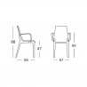 Moderner Design-Stuhl für Küchen Bars Restaurants Scab Vanity Arm Sales