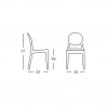 Transparenter Modernes Design Stühle für Küche Esszimmer Bar Restaurant Scab Igloo Lagerbestand