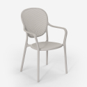 Chaise de restaurant bar cuisine extérieure au design moderne en polypropylène Clara 