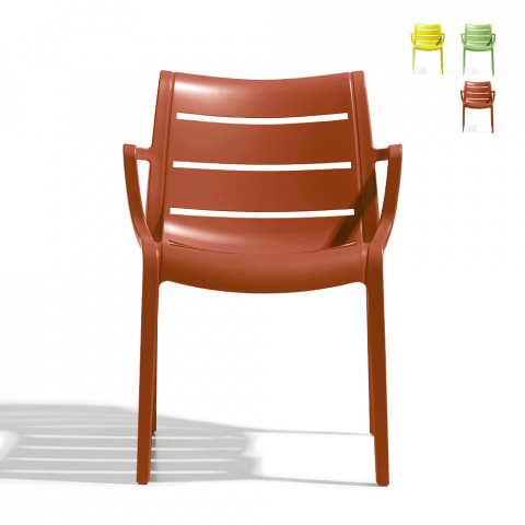 Chaise de bar de jardin design moderne Scab Sunset avec accoudoirs Promotion