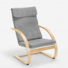 Poltrona in legno design nordico ergonomica salotto e studio Aarhus 