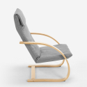 Poltrona in legno design nordico ergonomica salotto e studio Aarhus 