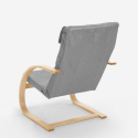 Poltrona in legno design nordico ergonomica salotto e studio Aarhus 