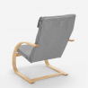 Fauteuil de bureau et salon ergonomique en bois design nordique Aarhus 