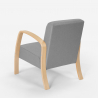 Poltrona in legno design scandinavo ergonomica studio salotto Frederiksberg 