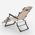 Klappstrand- und Gartenliegestuhl mit Mehreren Positionen Zero Gravity Emily Lux Lagerbestand