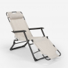 Chaise longue pliante de plage multipositions Emily Lux Zero Gravity Achat