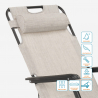 Chaise longue pliante de plage multipositions Emily Lux Zero Gravity 