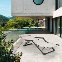Chaise longue pliante de plage multipositions Emily Lux Zero Gravity Dimensions