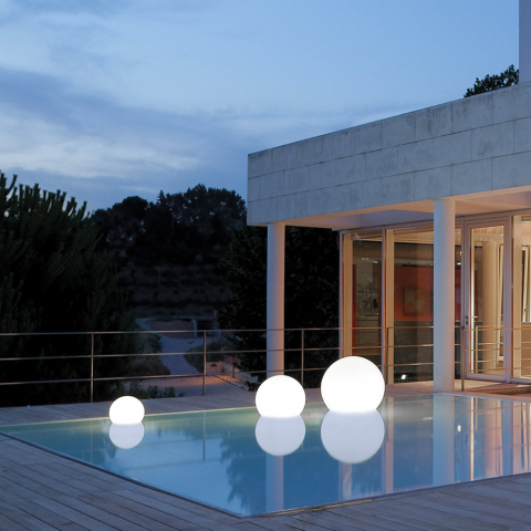 Lampada galleggiante esterno piscina design Slide Acquaglobo Promozione