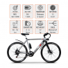 Bicicletta elettrica ebike city bike da uomo 250W Shimano W6 Modello