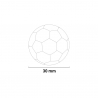 Lot de 5 balles de remplacement 30mm pour baby-foot Vente