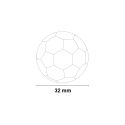Set 5 palline di ricambio 32mm per calcio balilla biliardino Vendita