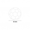 Set 5 palline di ricambio 32mm per calcio balilla biliardino Vendita