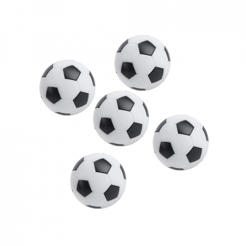 Set 5 palline di ricambio 32mm per calcio balilla biliardino Promozione