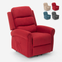 Poltrona relax elettrica alzapersona massaggiante riscaldante con ruote Victoria Promozione