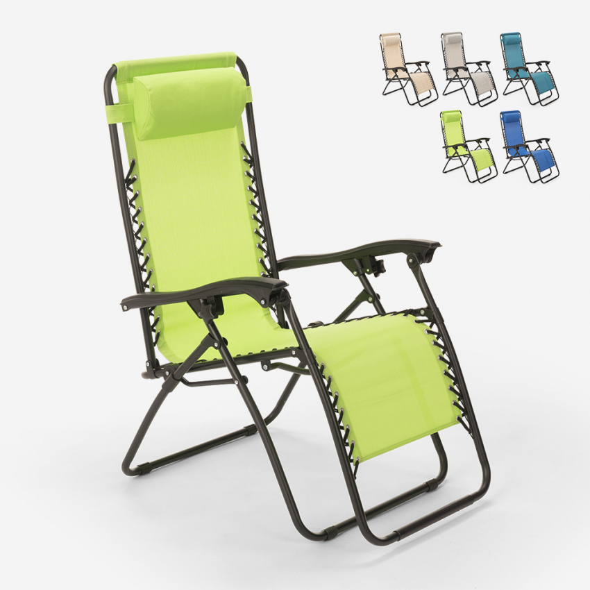 Chaise longue de plage et jardin pliante multipositions Emily Zero Gravity Offre Chaise longue de plage et jardin pliante multipositions Emily Zero Gravity Offre