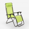 Chaise longue de plage et jardin pliante multipositions Emily Zero Gravity 