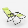 Chaise longue de plage et jardin pliante multipositions Emily Zero Gravity 