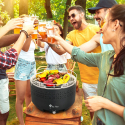 Rauchfreier Tischgrill BBQ Holzkohlegrill mit Ventilator für balkon Galeras Katalog
